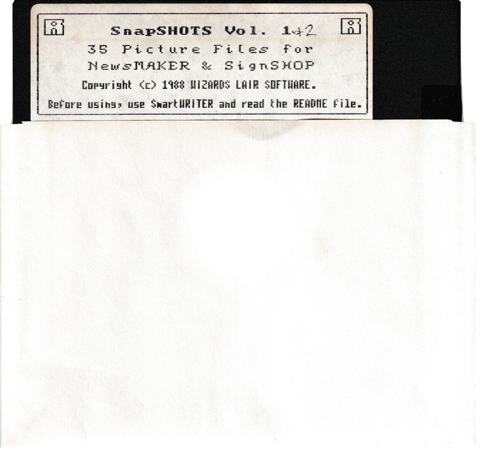 SnapSHOTS Vol. 1 & 2 Floppy Disk